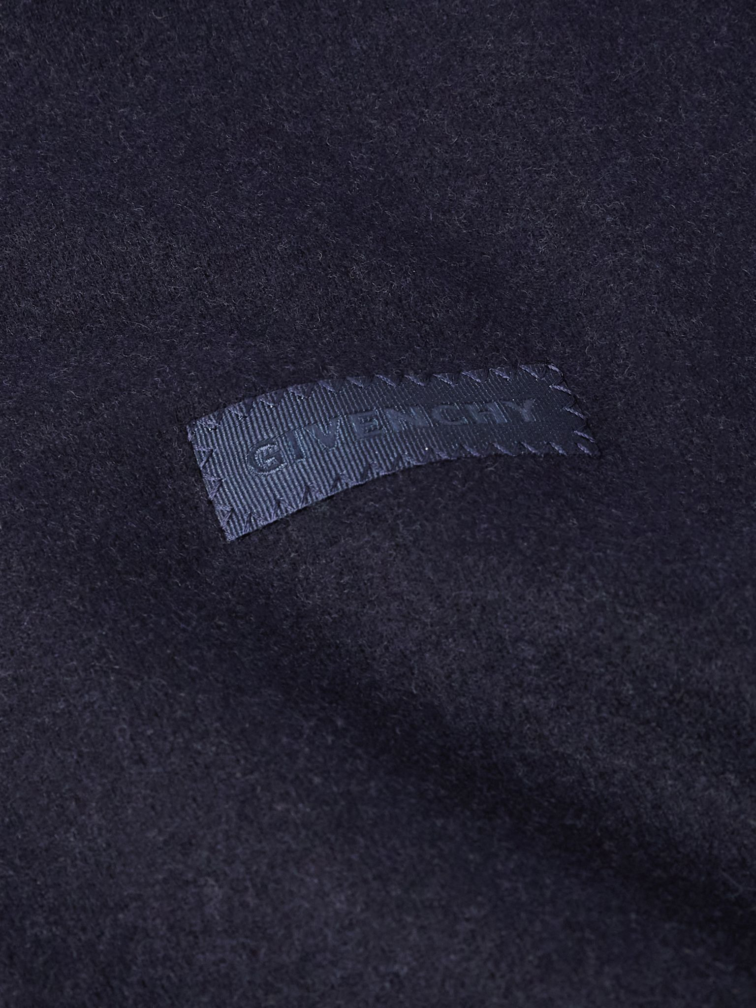 Logo-Appliquéd Wool-Blend Track Jacket Navy - 6