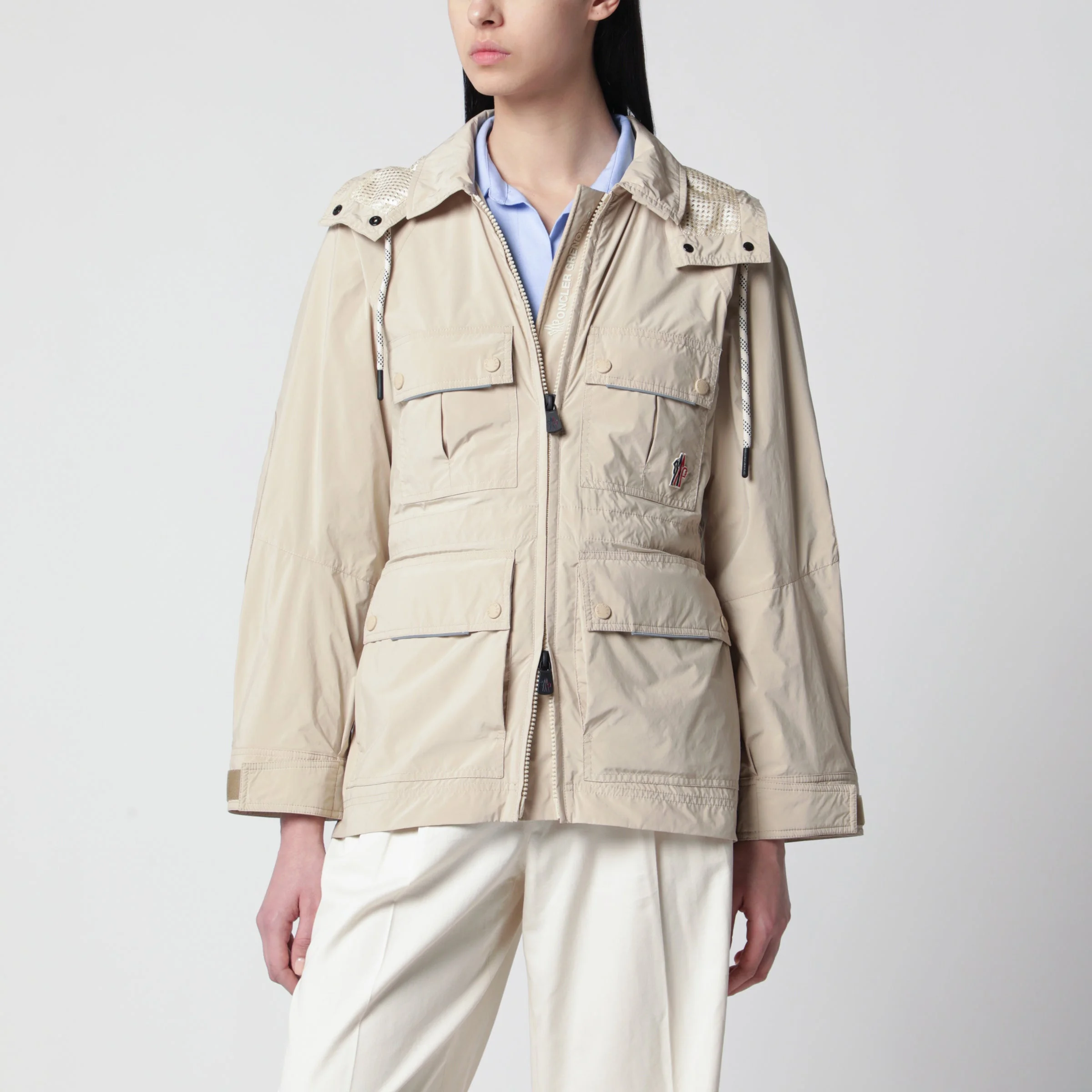 Light beige Nimba jacket with drawstring - 1