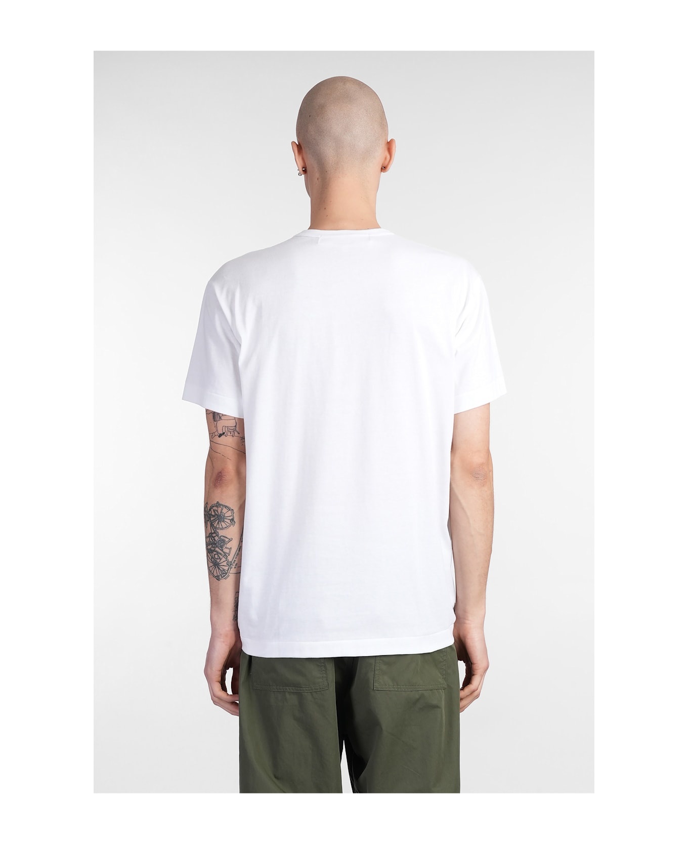 T-shirt In White Cotton - 3