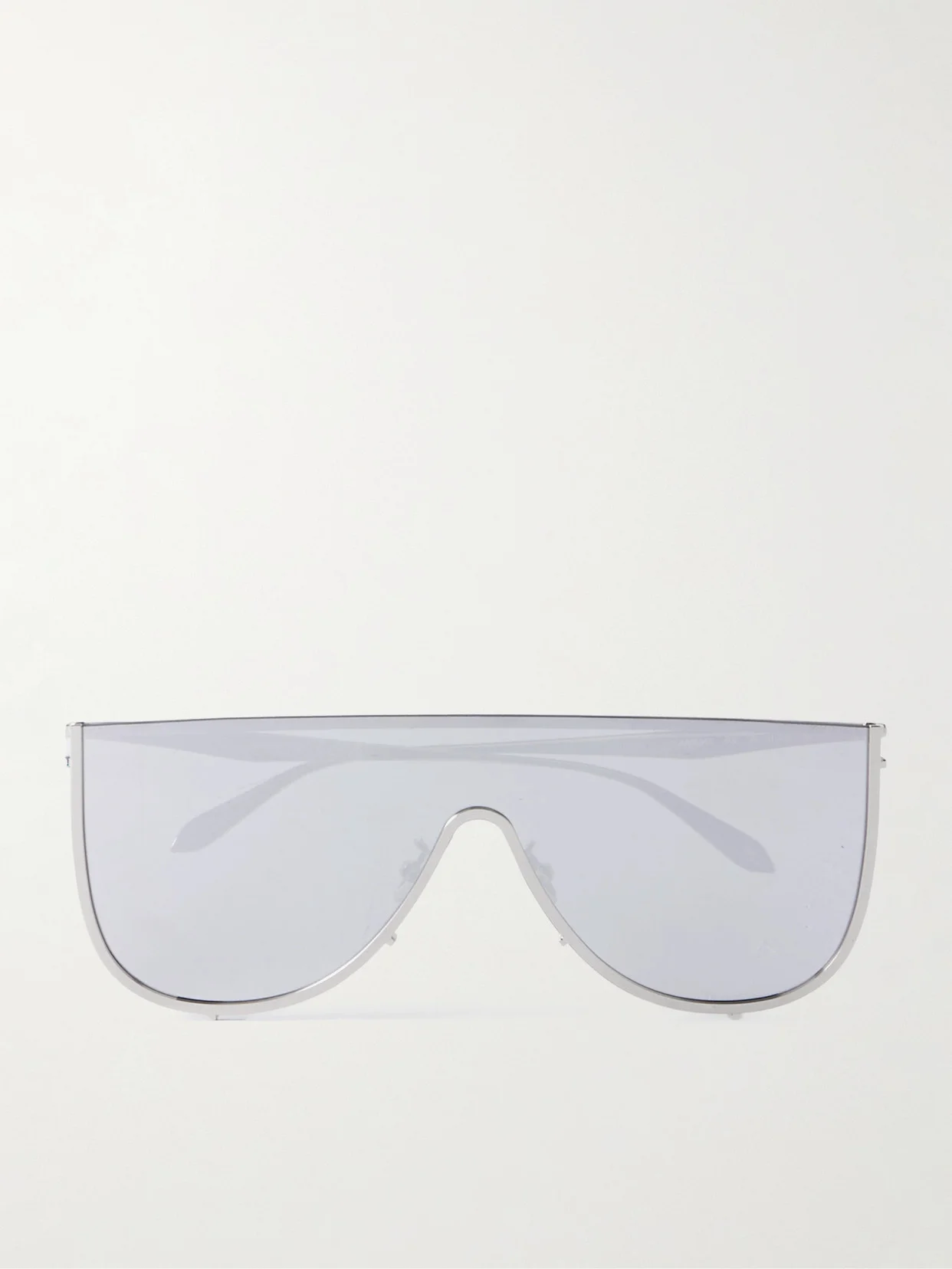 Mask Large D-frame Silver-tone Sunglasses - 1