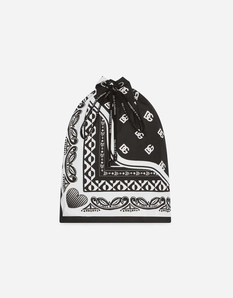 Dolce & Gabbana Short swim trunks with bandanna print outlook