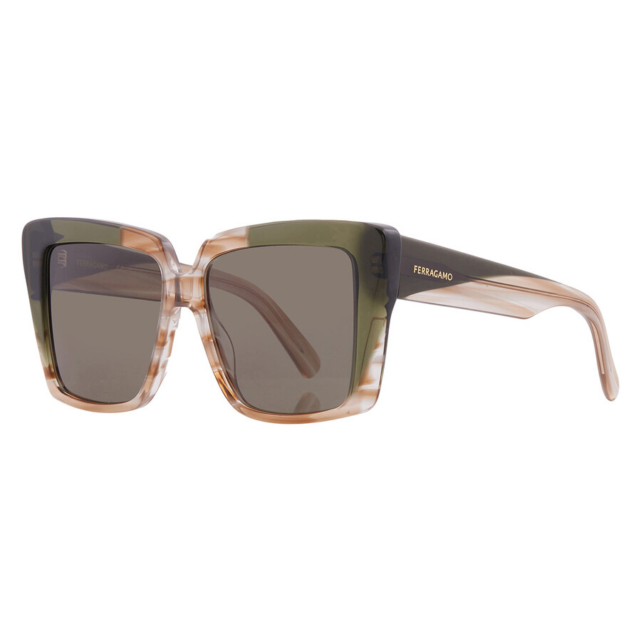Ferragamo Green Square Ladies Sunglasses SF1060SN 263 55 - 2