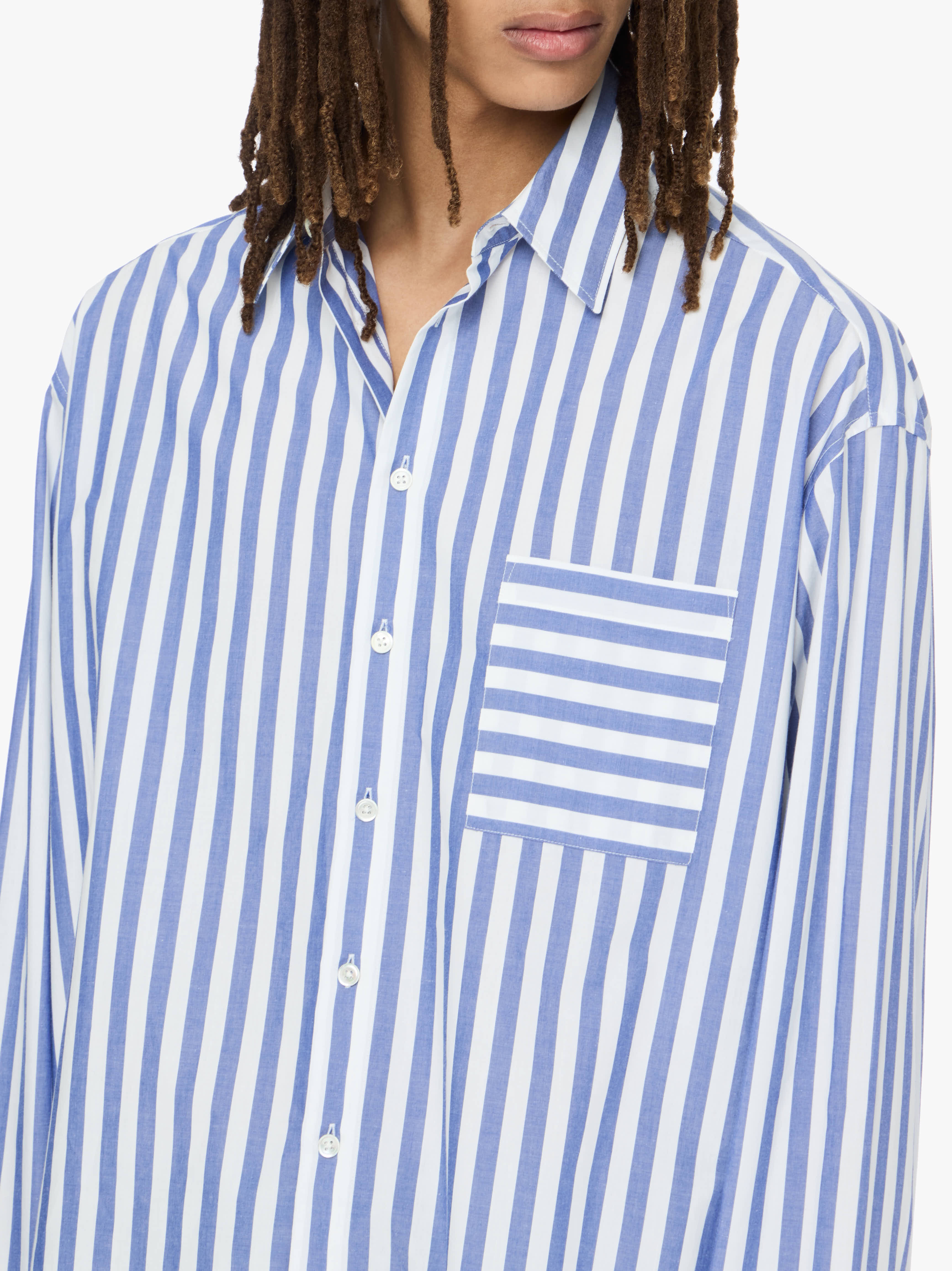 OVERSIZED STRIPED SHIRT - 4