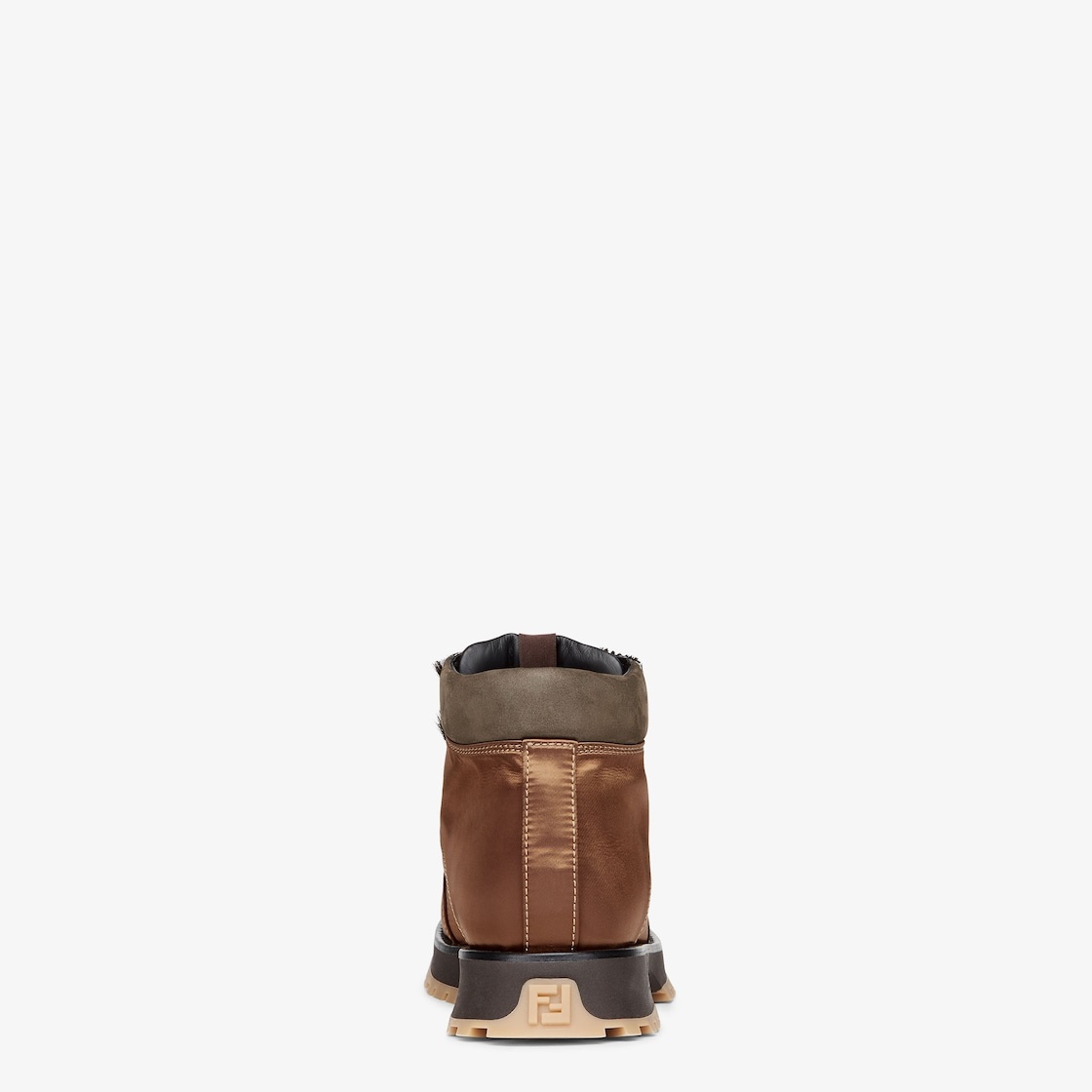 Brown nylon boots - 4