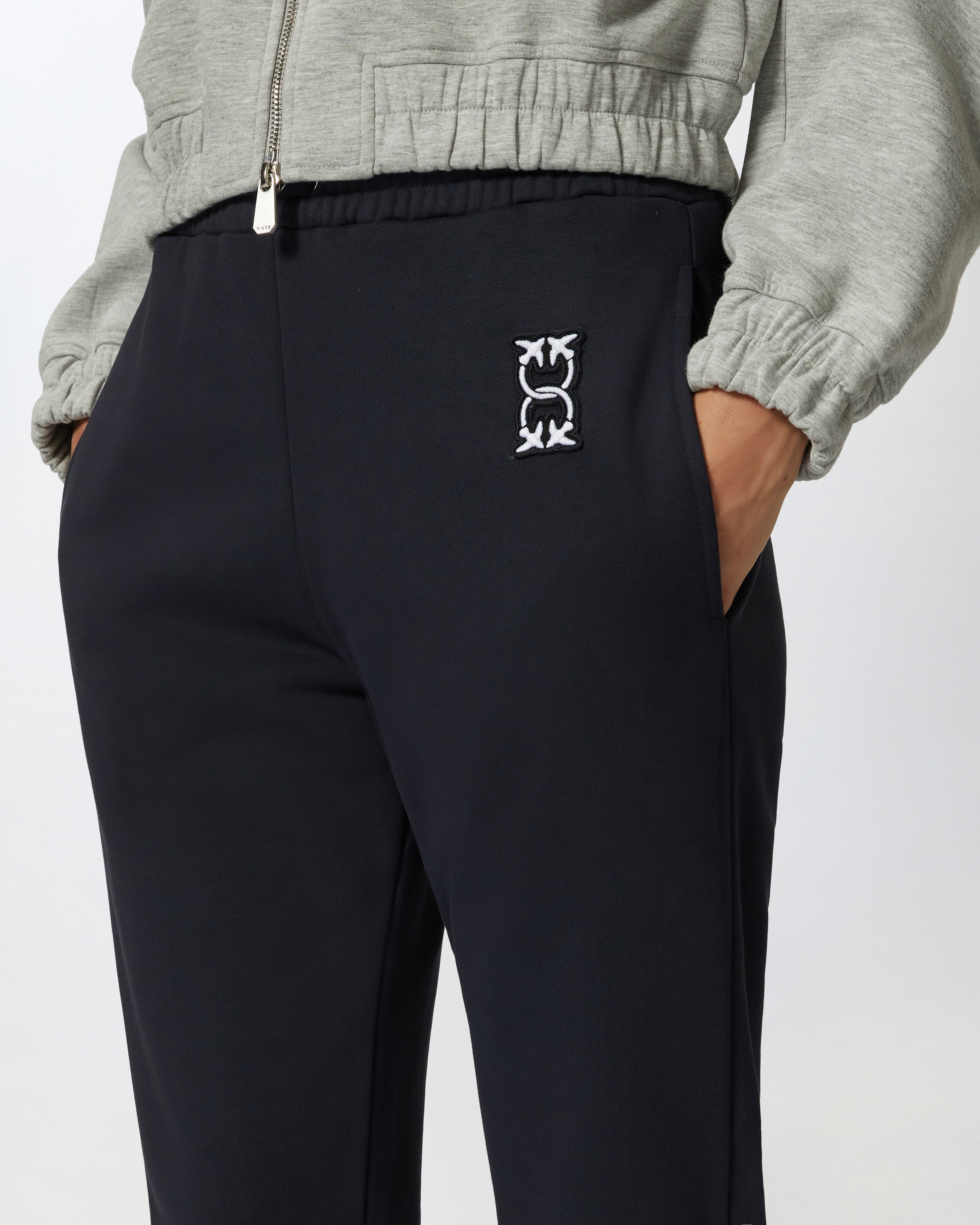 SPORTY JOGGERS WITH LOGO PATCH - 5