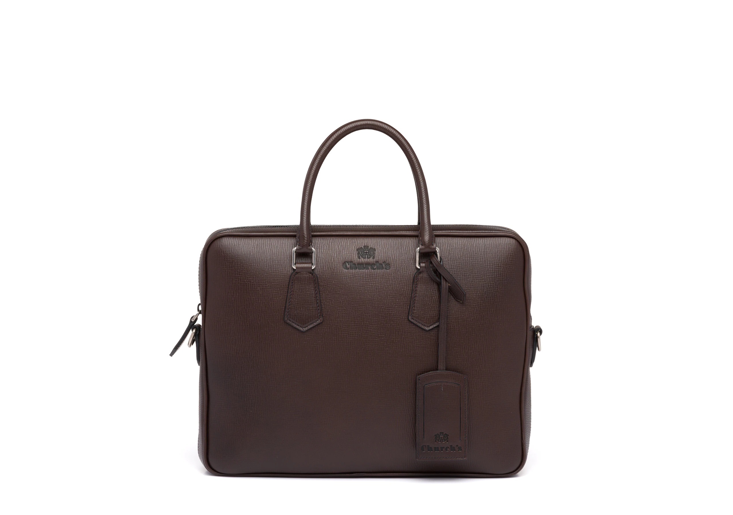 Craven
St James Leather Laptop Bag Coffee - 1