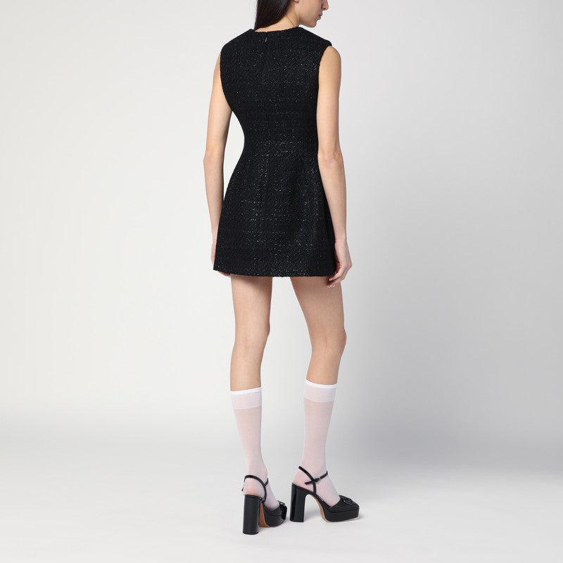 Marc Jacobs Textured Black Tweed Mini Dress Women - 2