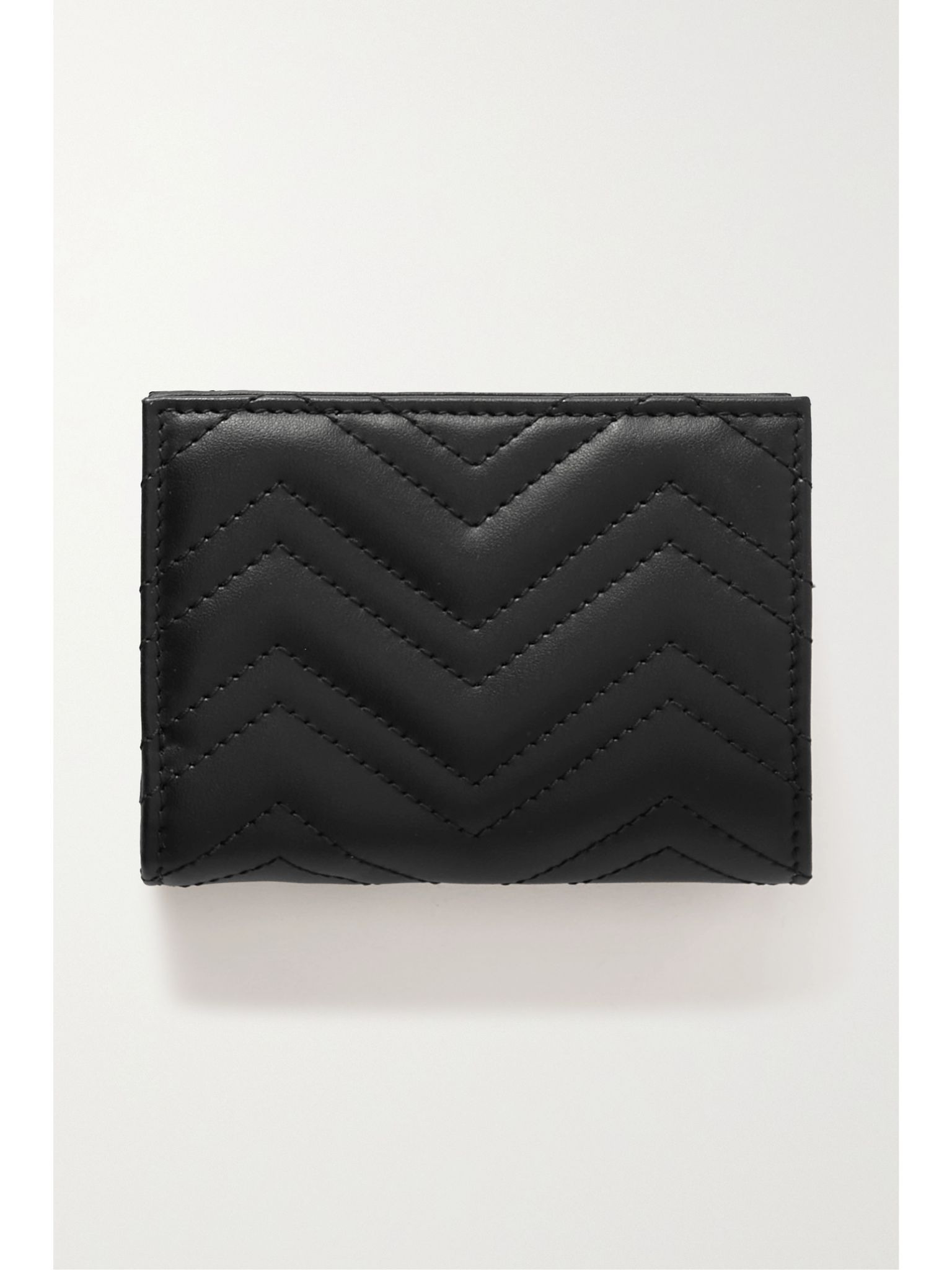 GG Marmont 2.0 embellished matelassé leather wallet Black - 3
