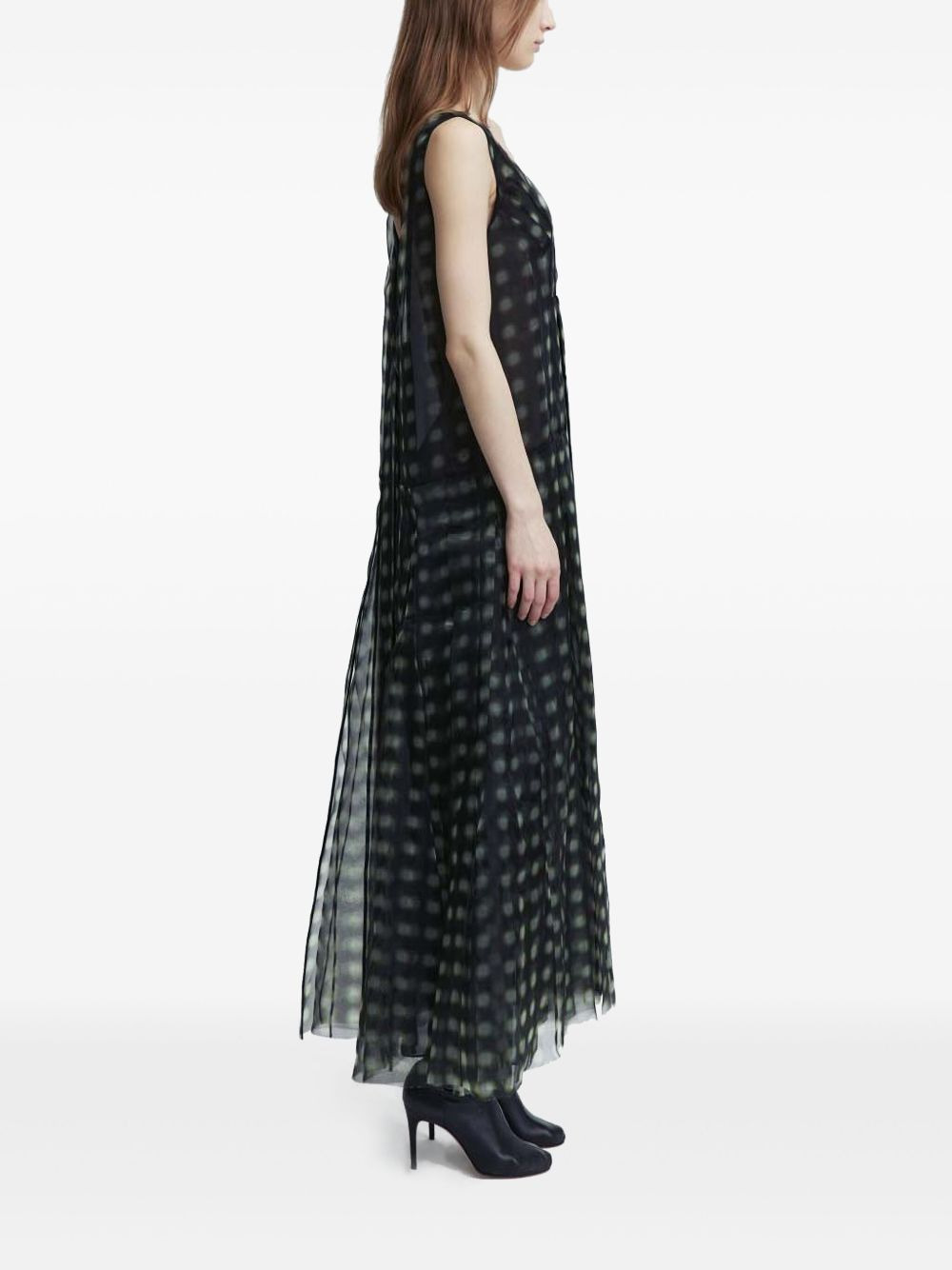 translucent-design dress - 3