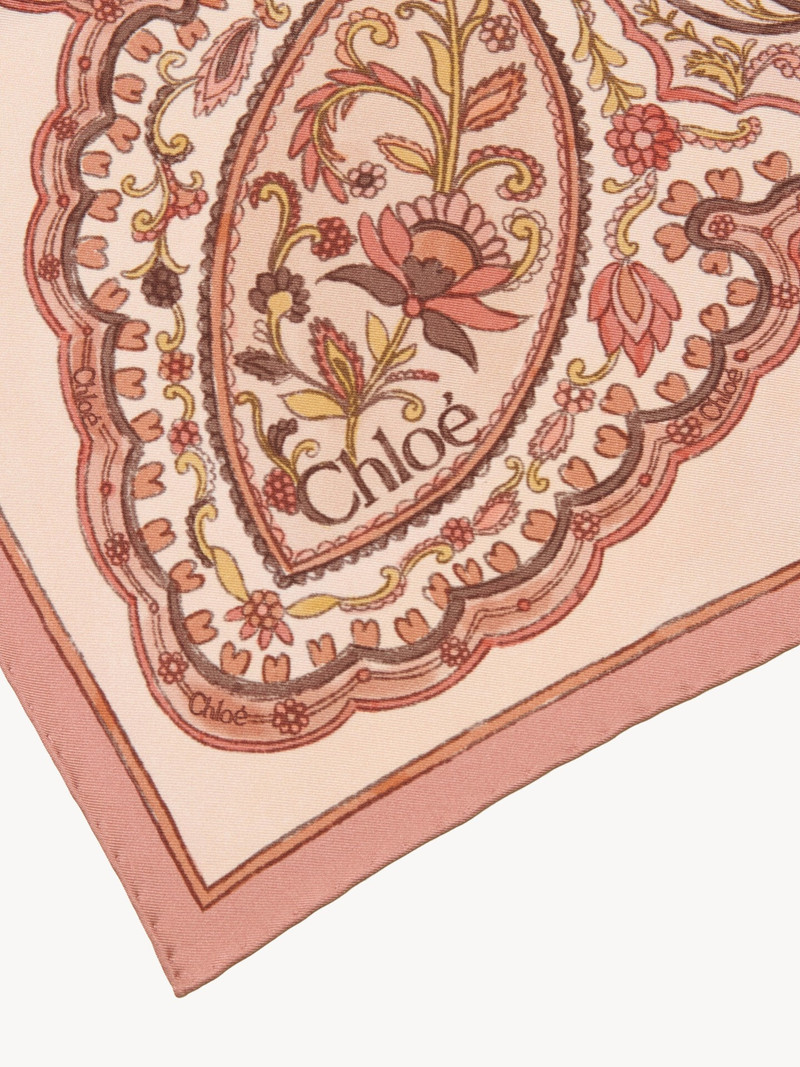 THE CHLOÉ PAISLEY SQUARE SCARF IN SILK TWILL 3