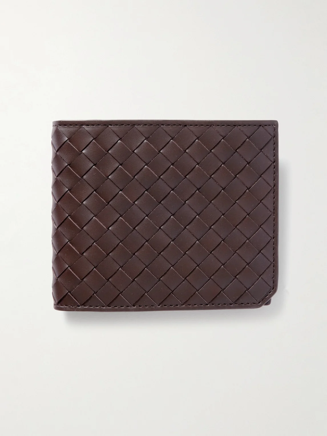 Intrecciato Leather Billfold Wallet - 1