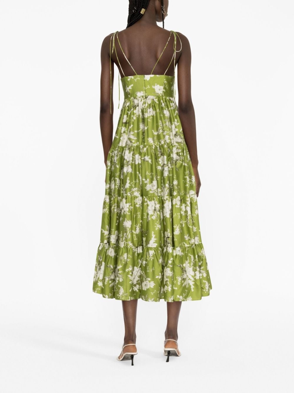 Azami Magnolia Garden-print dress - 3