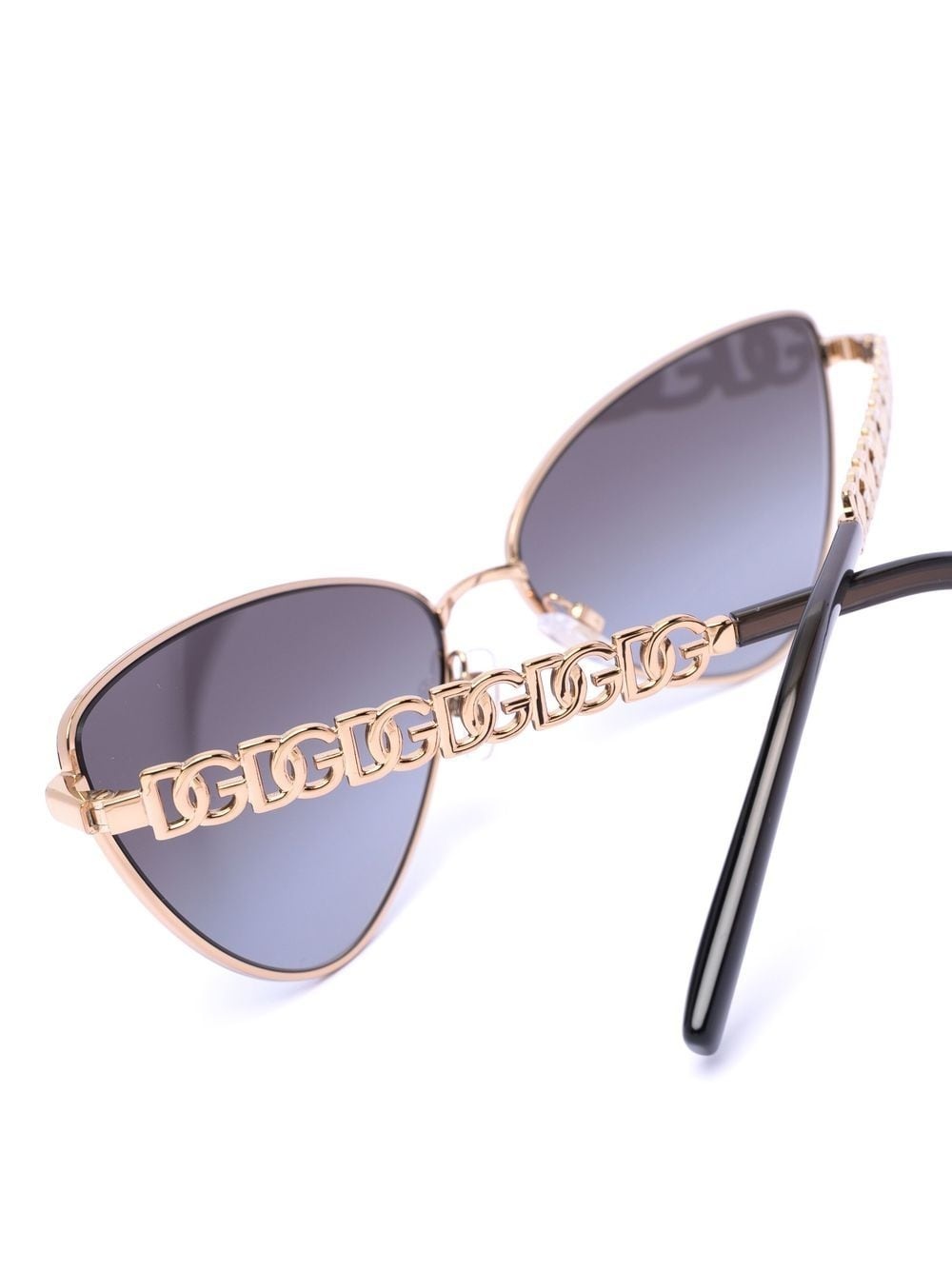 logo-chain cat-eye sunglasses - 3