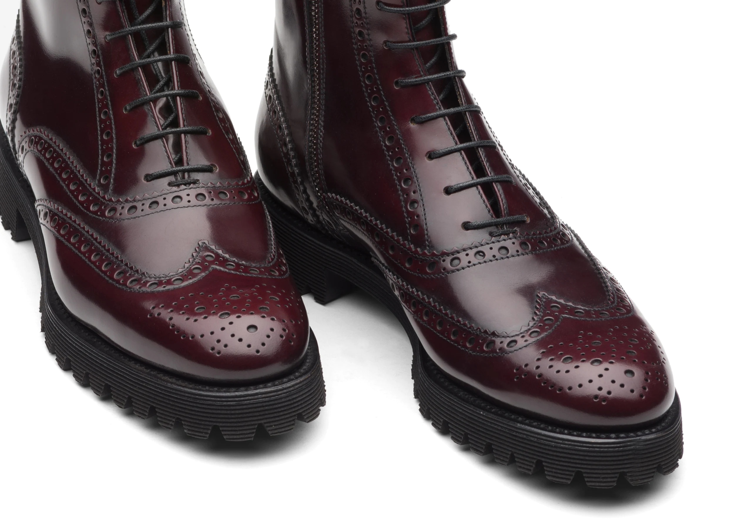 Cammy
Polished Binder Lace Up Boot Brogue Burgundy - 4