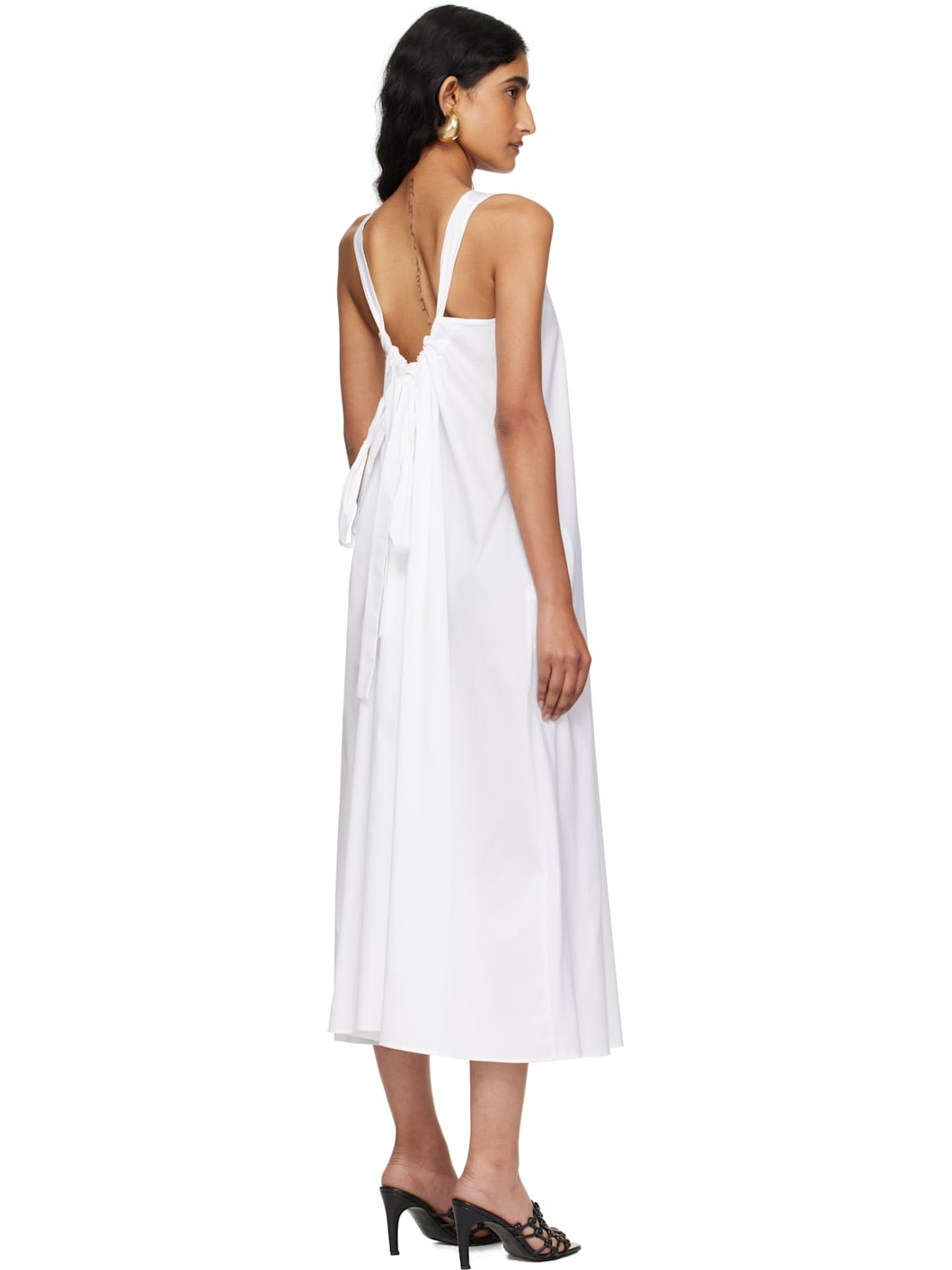 White Romea Midi Dress - 3