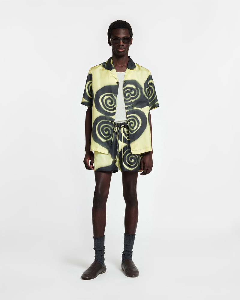Nanushka Printed Silk-Twill Shorts outlook
