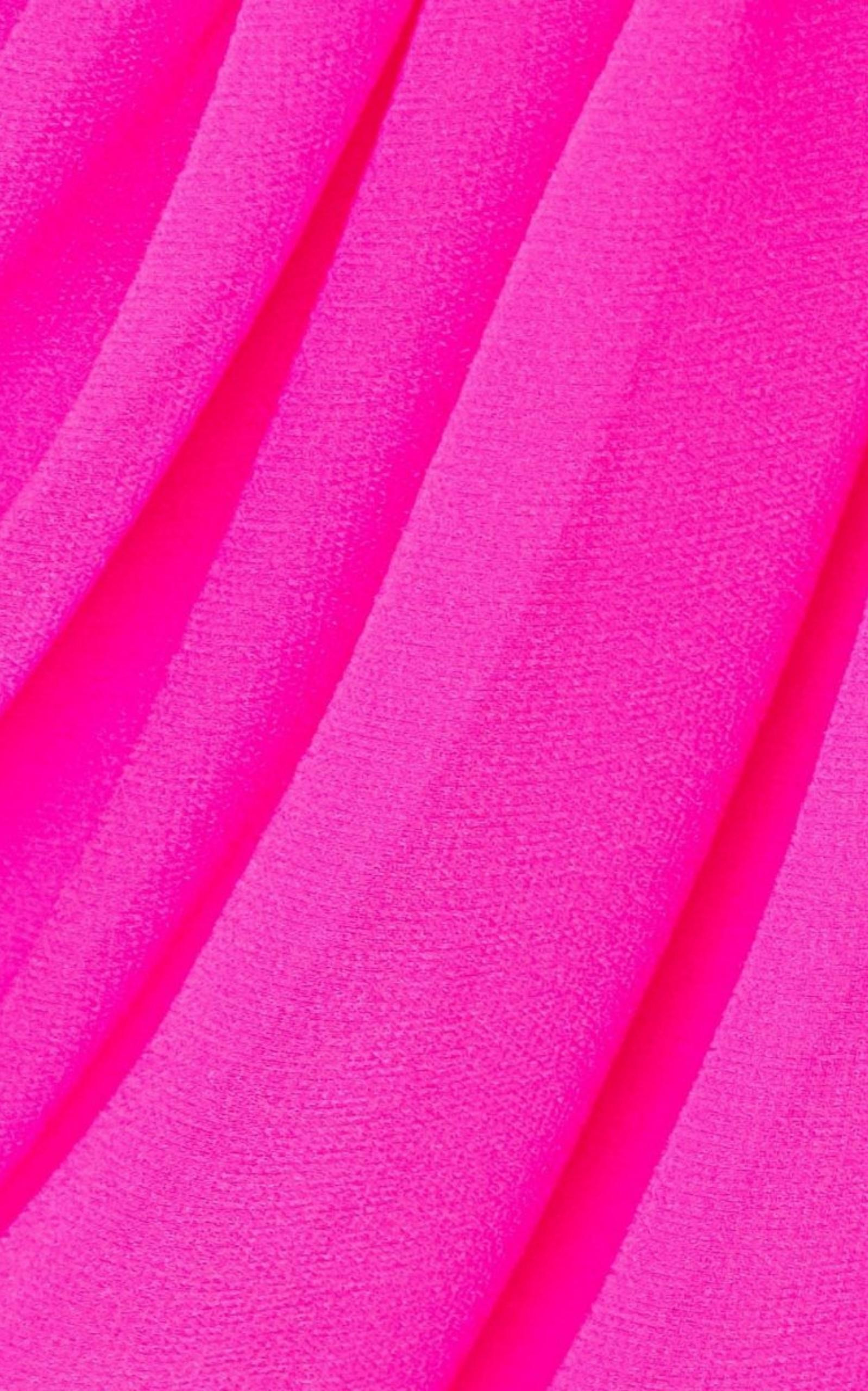Ruched Neon Silk-Chiffon Mini Dress - 6