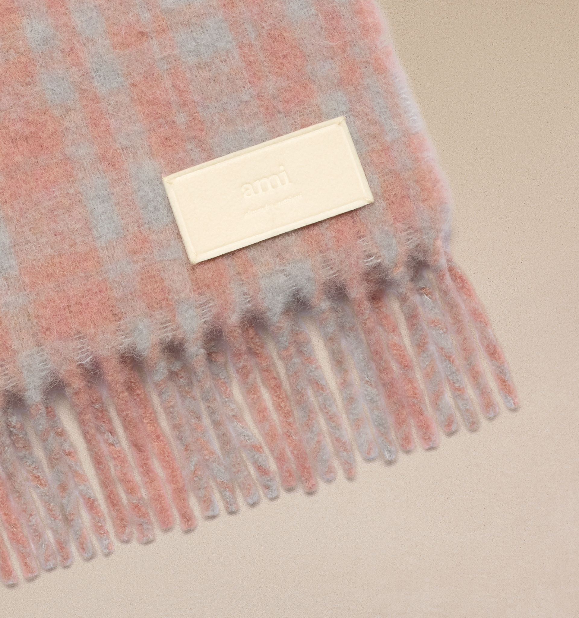 Oversize Checkered Ami Scarf - 4
