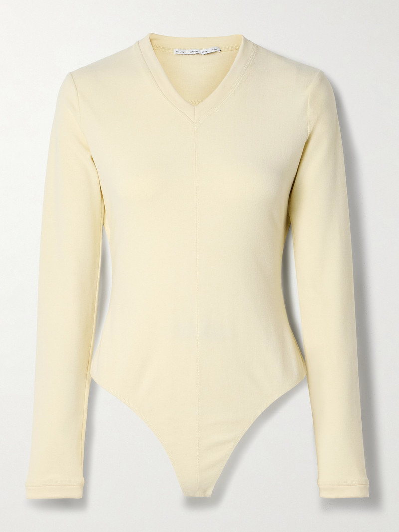 Delaney Ribbed Brushed-jersey Bodysuit 1