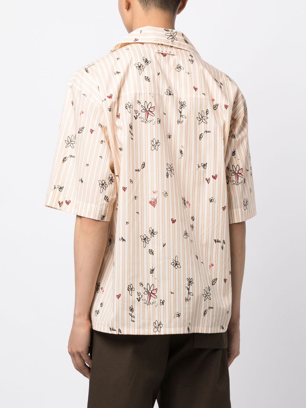 floral-print cotton shirt - 4