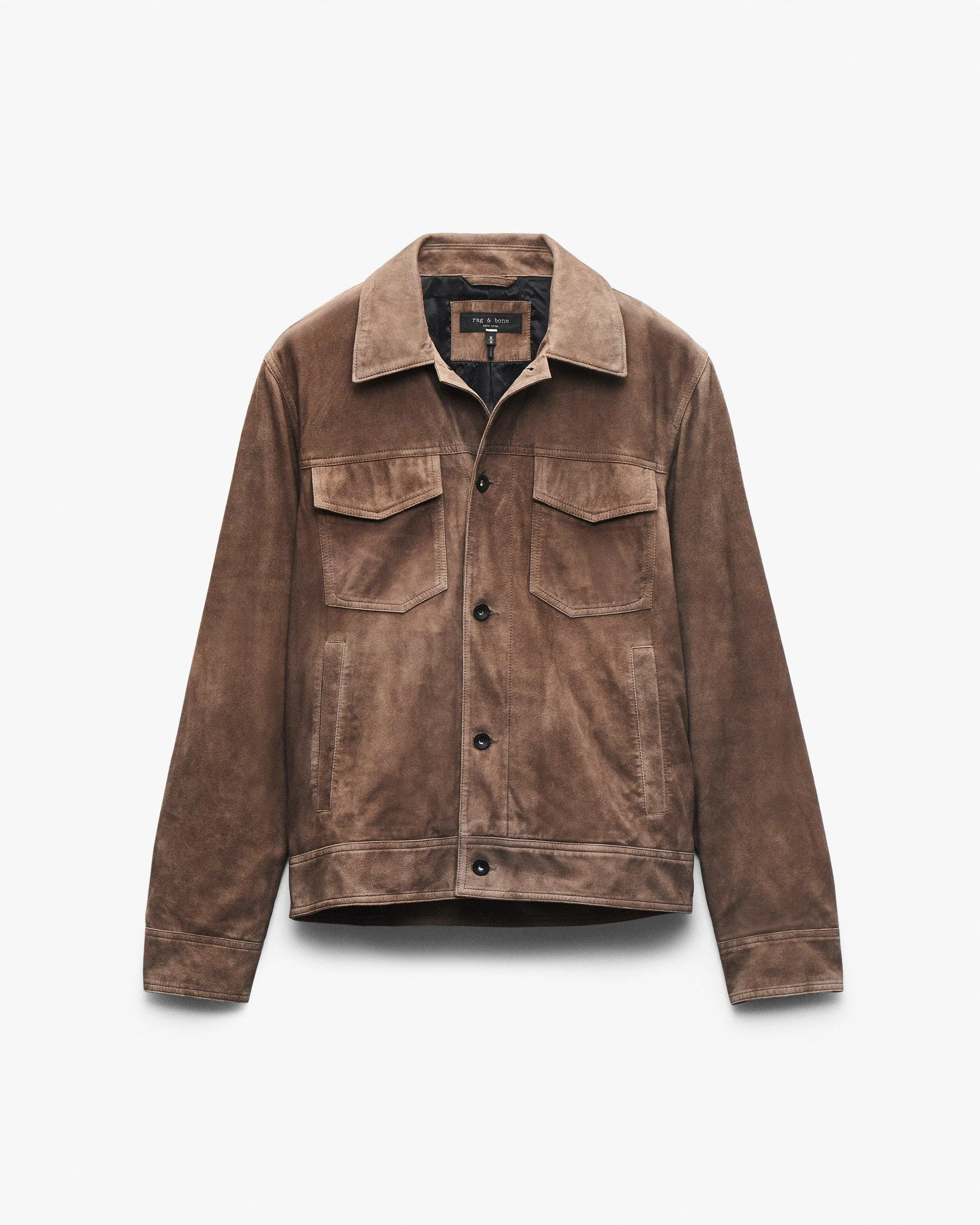 rb Suede Trucker Jacket - 1
