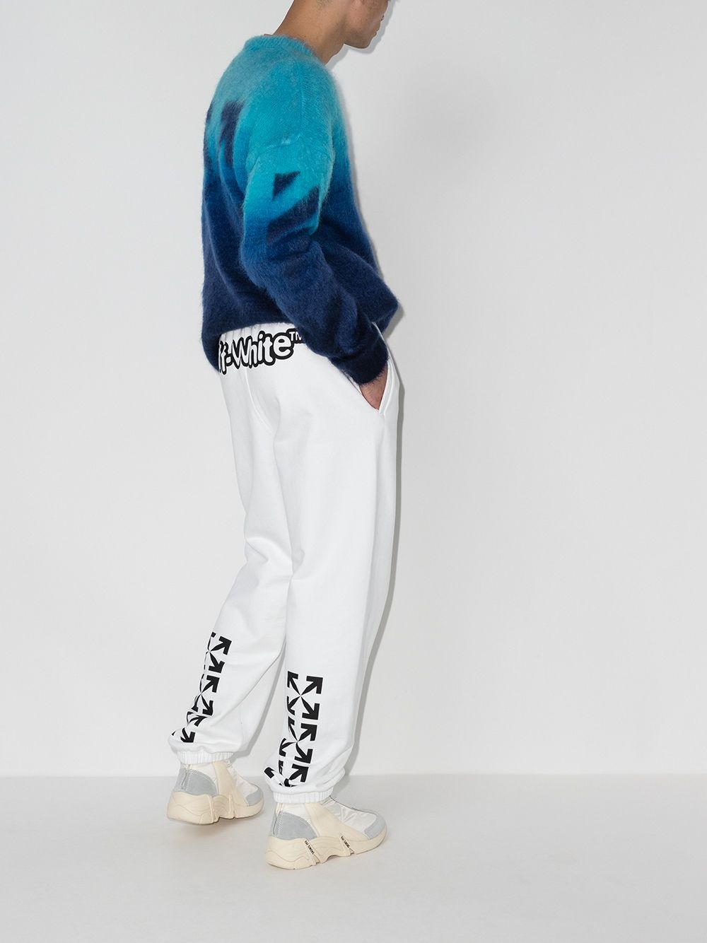 Arrows motif track pants - 5