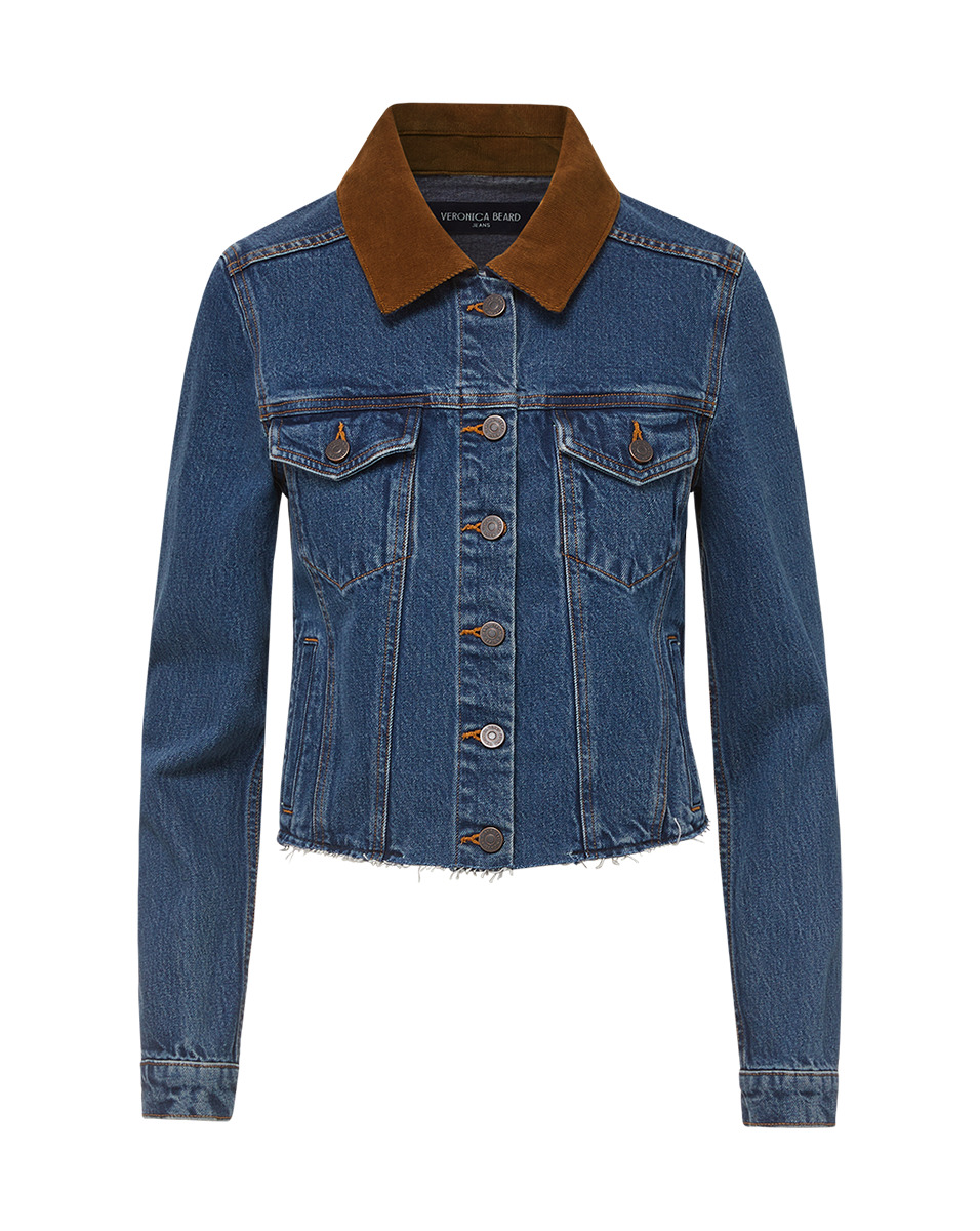 CARA JEAN JACKET | CORDUROY COLLAR - 1