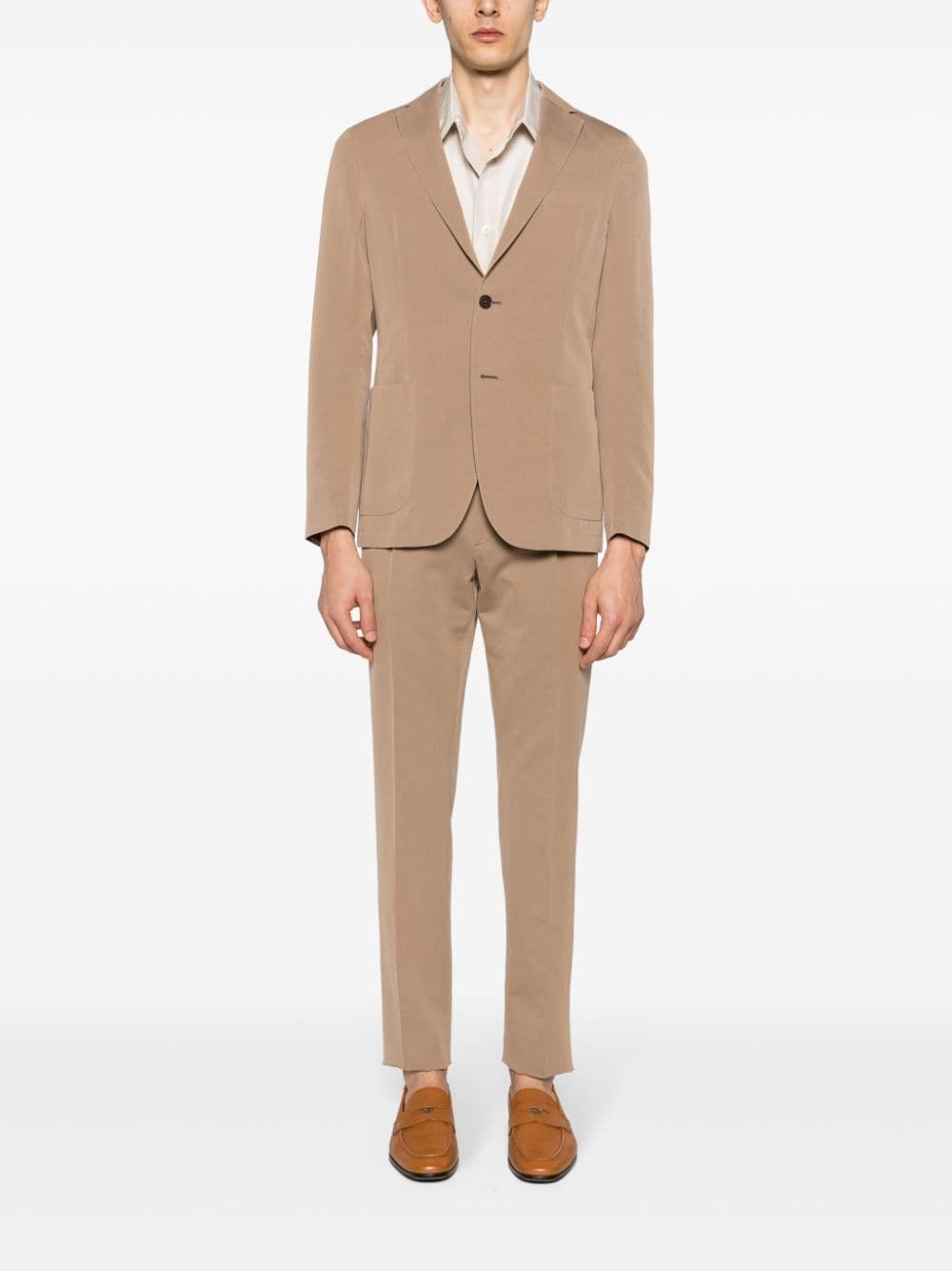 notched-lapels single-breasted suit - 2