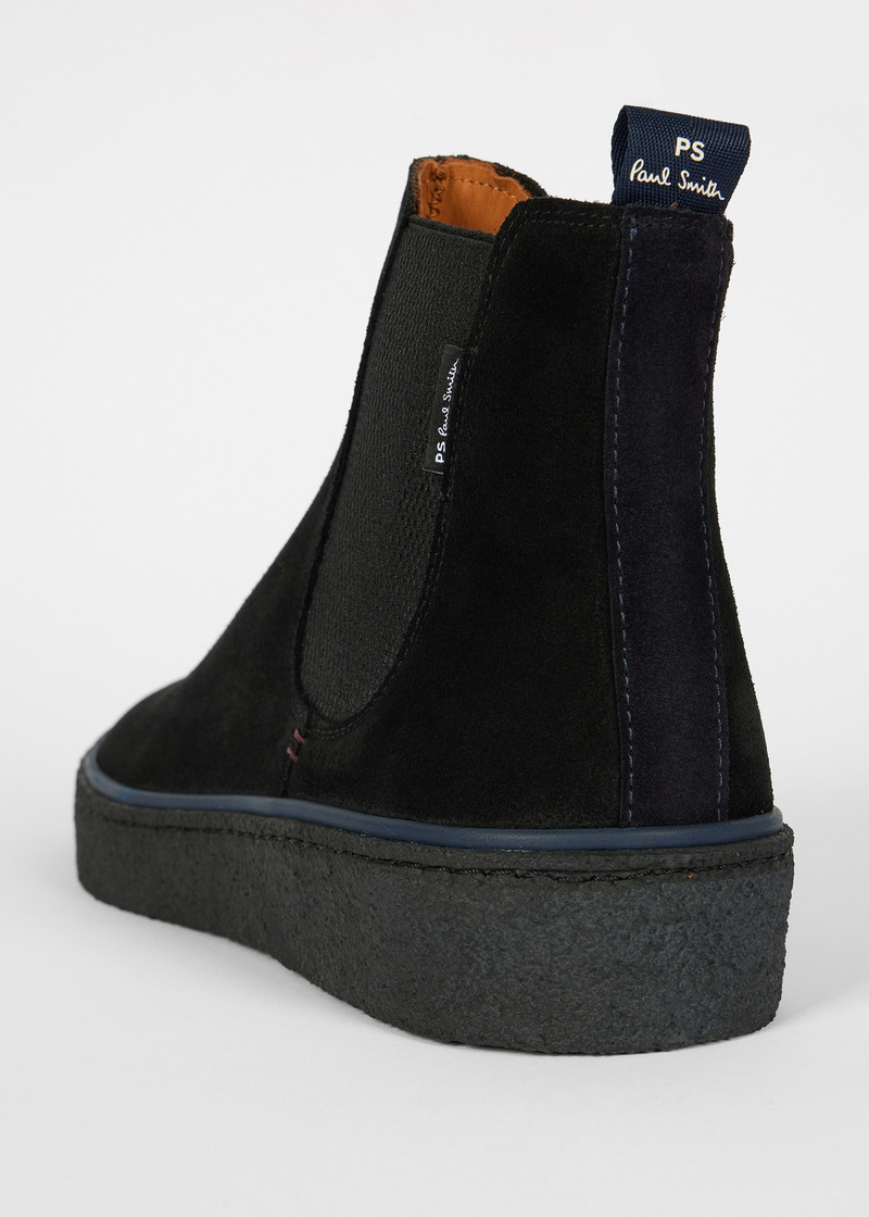 Paul Smith Black Suede 'Bash' Boots outlook