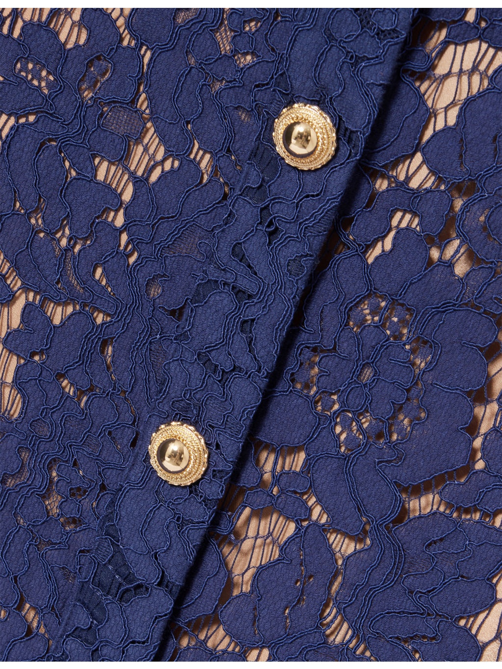 Embellished Semi-Sheer Lace Midi Dress - 7