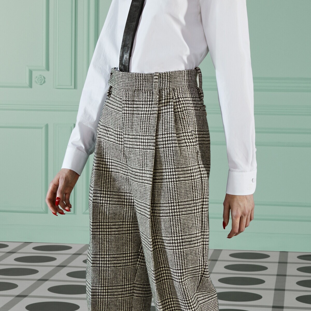 Prince of Wales wool pant - 4