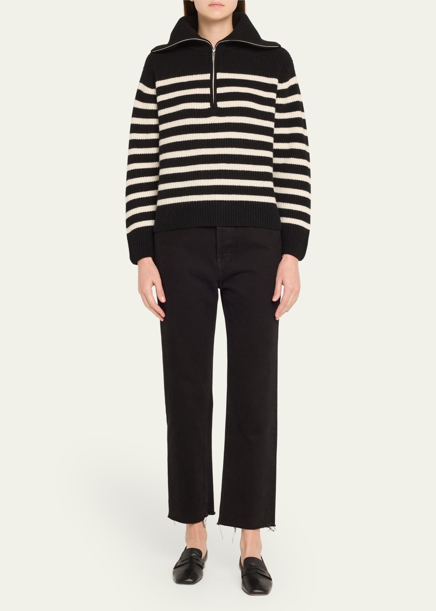 Landry Half-Zip Cashmere Sweater - 2