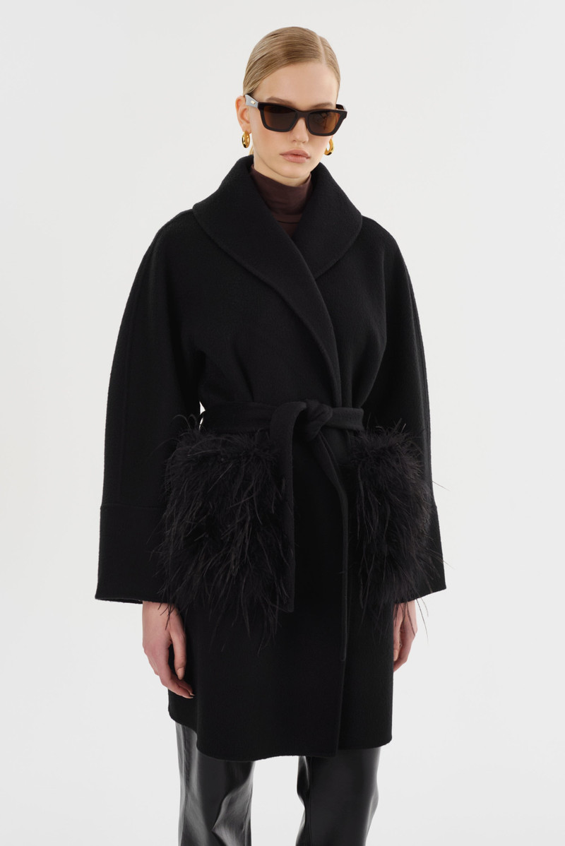 MARIE | Shawl Collar Wool Coat 3