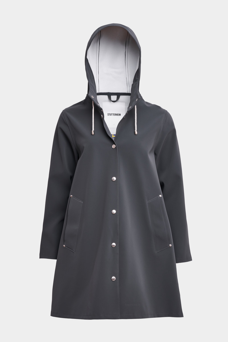 Mosebacke Matte Raincoat Charcoal 1