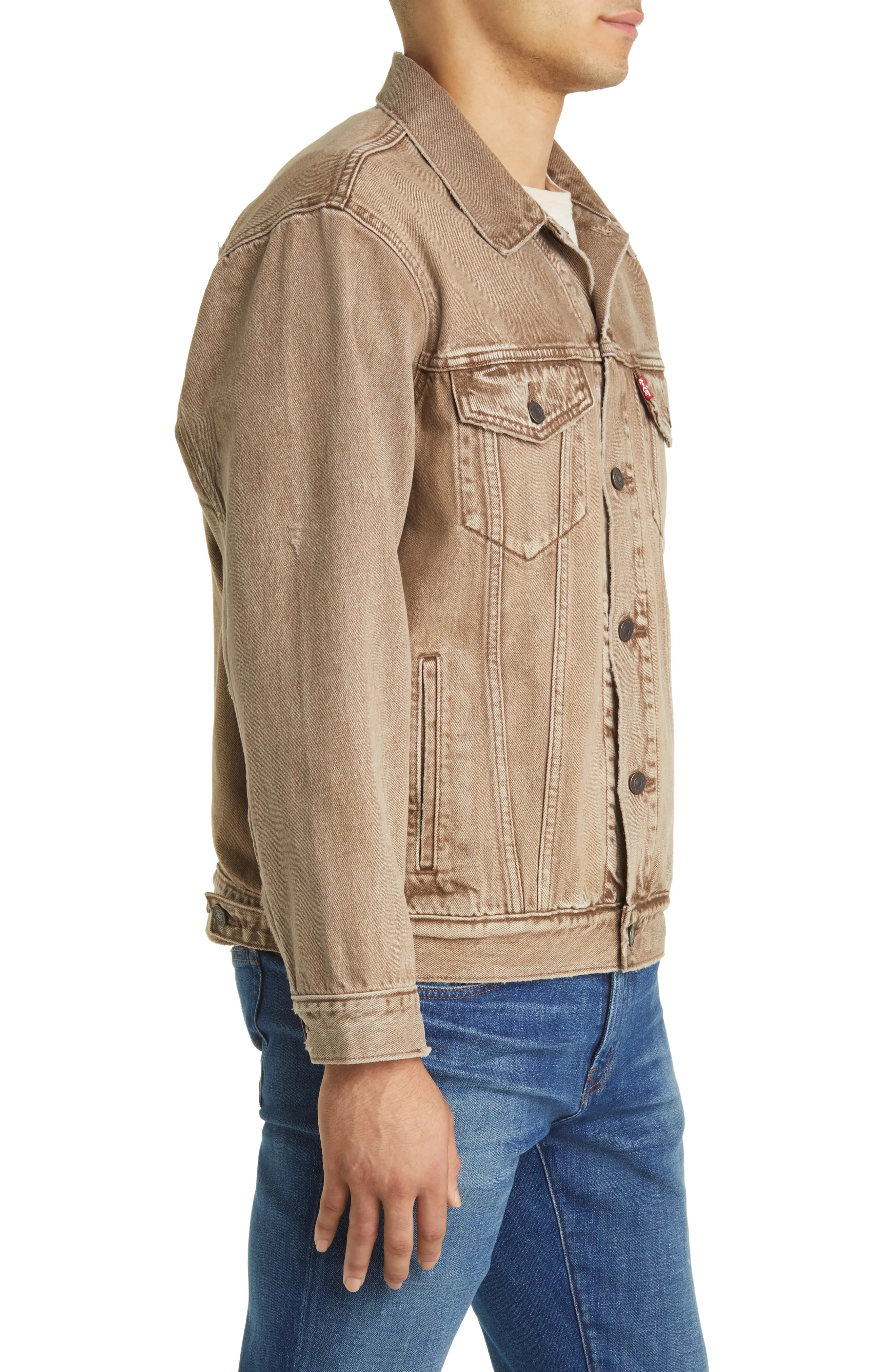 Relaxed Fit Denim Trucker Jacket - 4