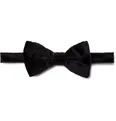 Pre-Tied Cotton-Velvet Jacquard Bow Tie - 4