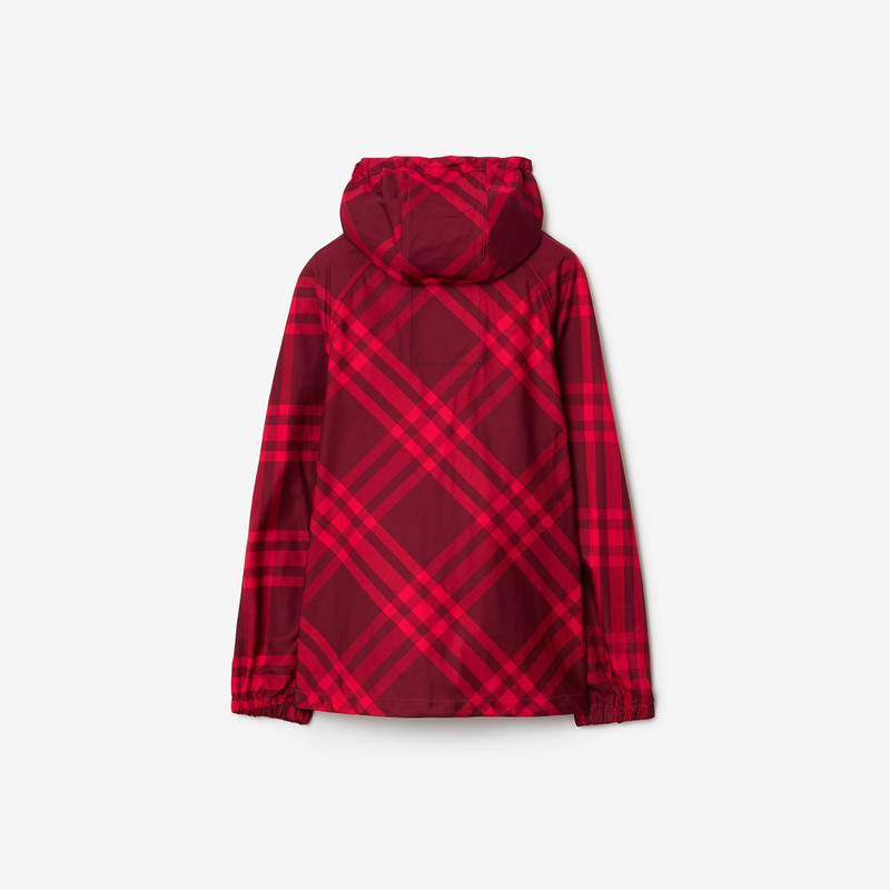 Check Nylon Hooded Jacket 6