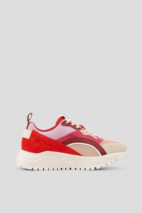 Malaga Sneaker in Coral/Pink/Beige - 2