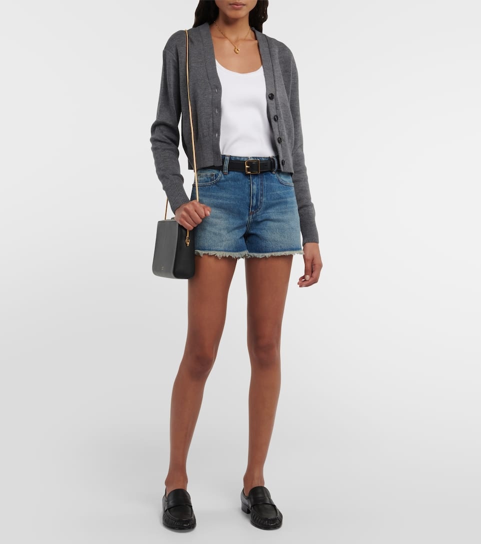 Denim cotton shorts - 2