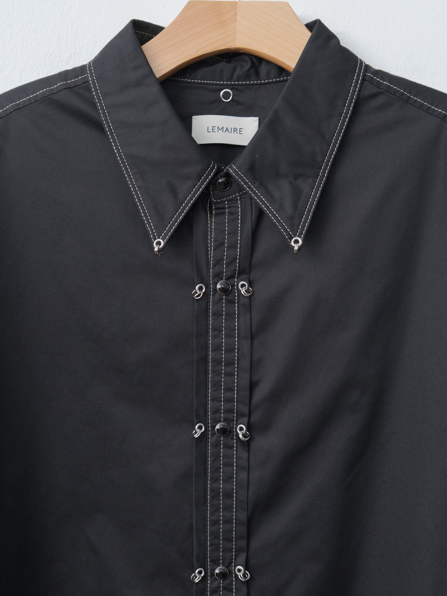Embellished Metal Shirt - Black - 5