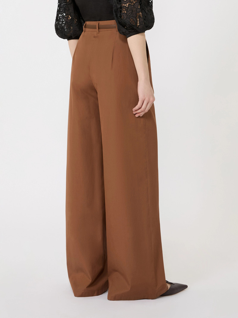 FAREA Cotton poplin trousers - CLAY 4
