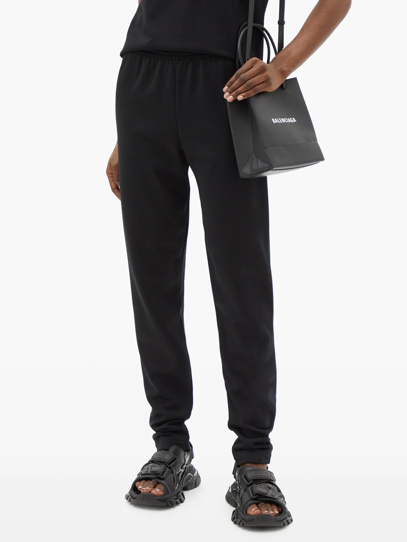 Slim-leg jersey track pants - 6