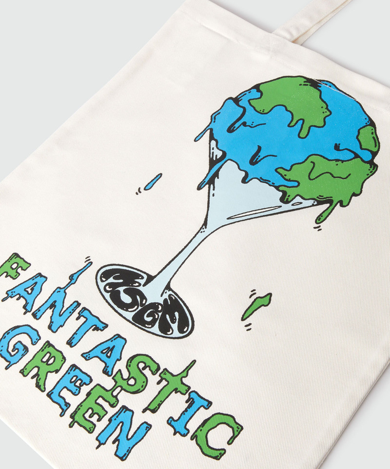Organic cotton "Fantastic Green Burro Studio" tote bag 3