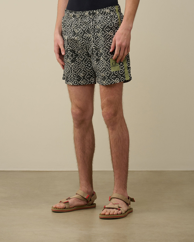 C.P. Company Flatt Nylon Bogolan Swim Shorts outlook