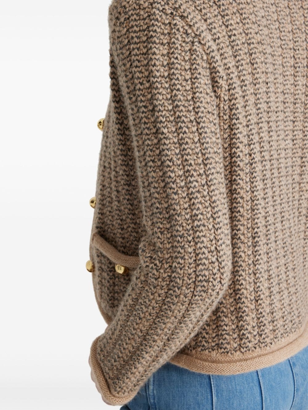 knitted fitted jacket - 5