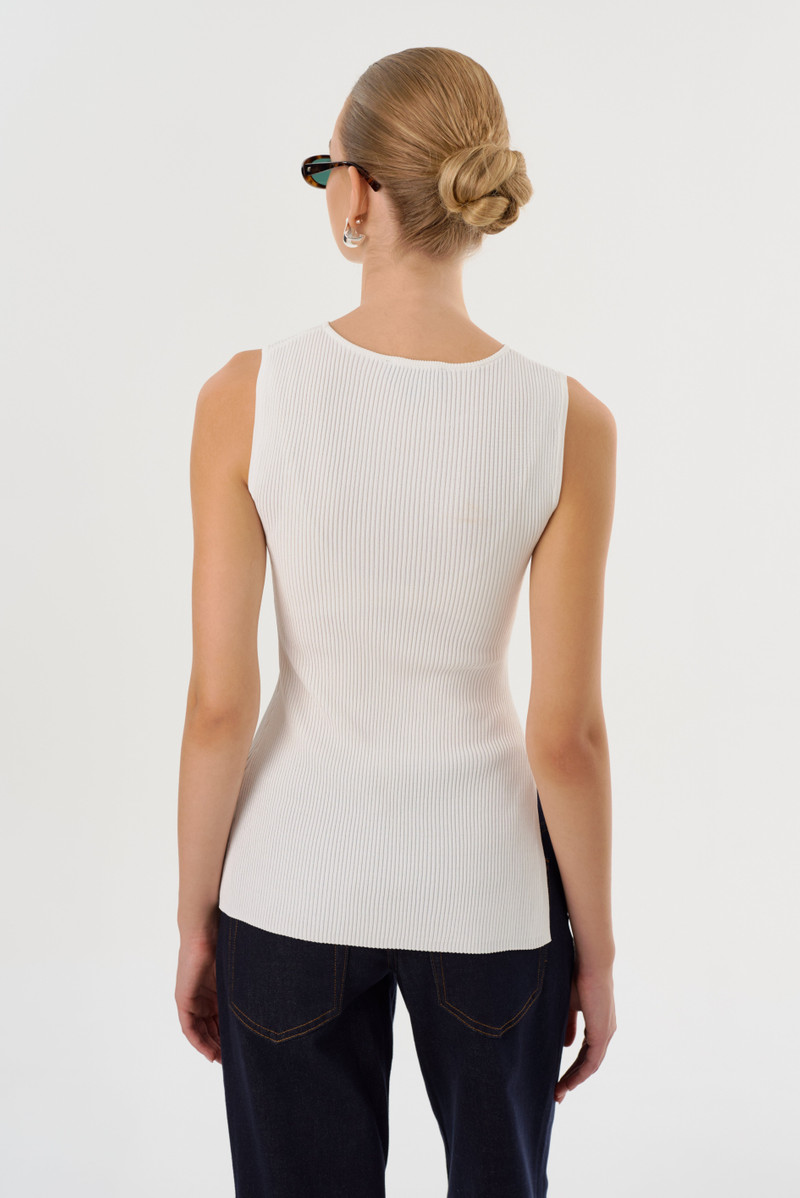 MILOU | Rib Knit Sleeveless Top 6