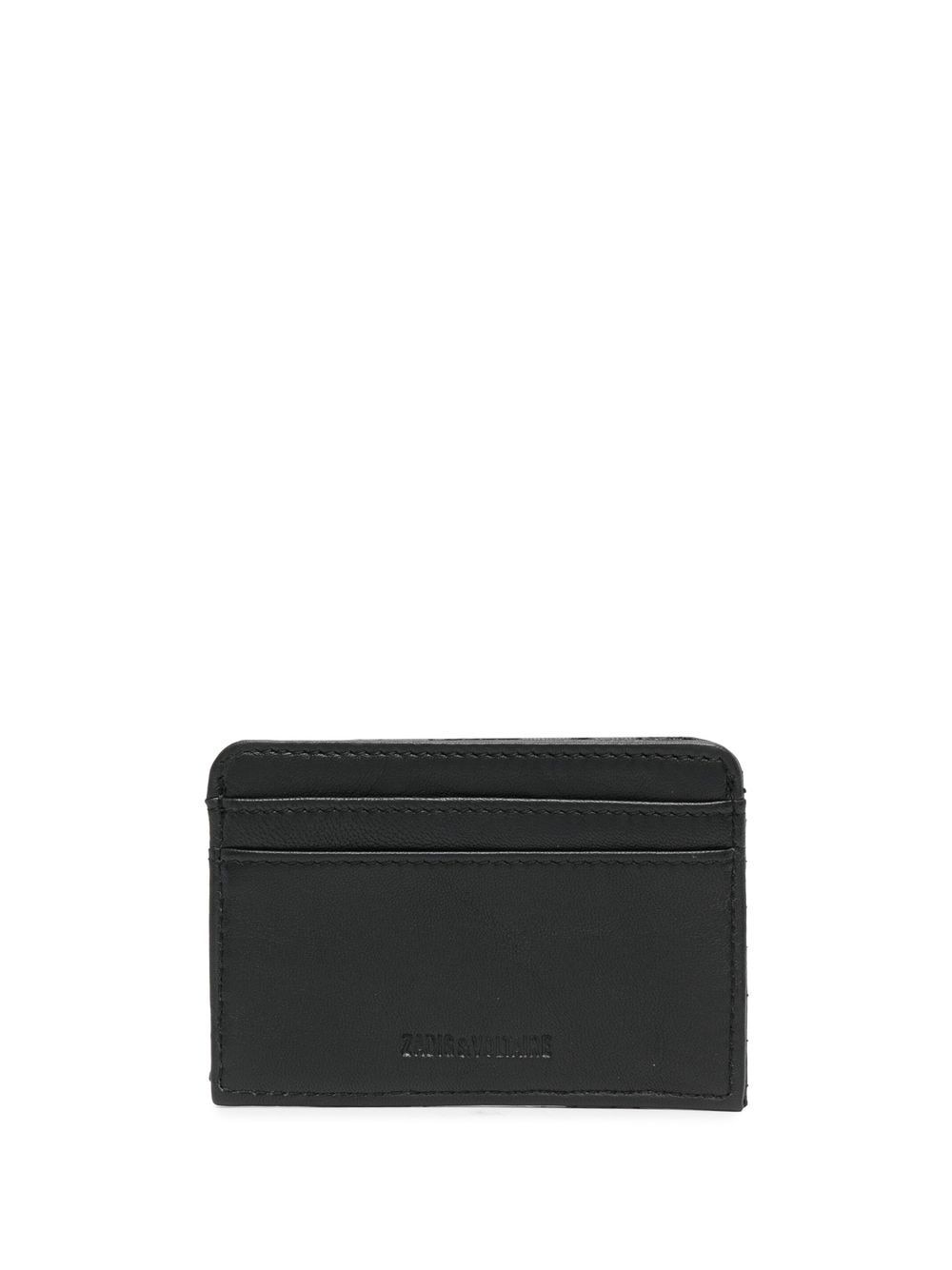 logo-plaque lambskin wallet - 2