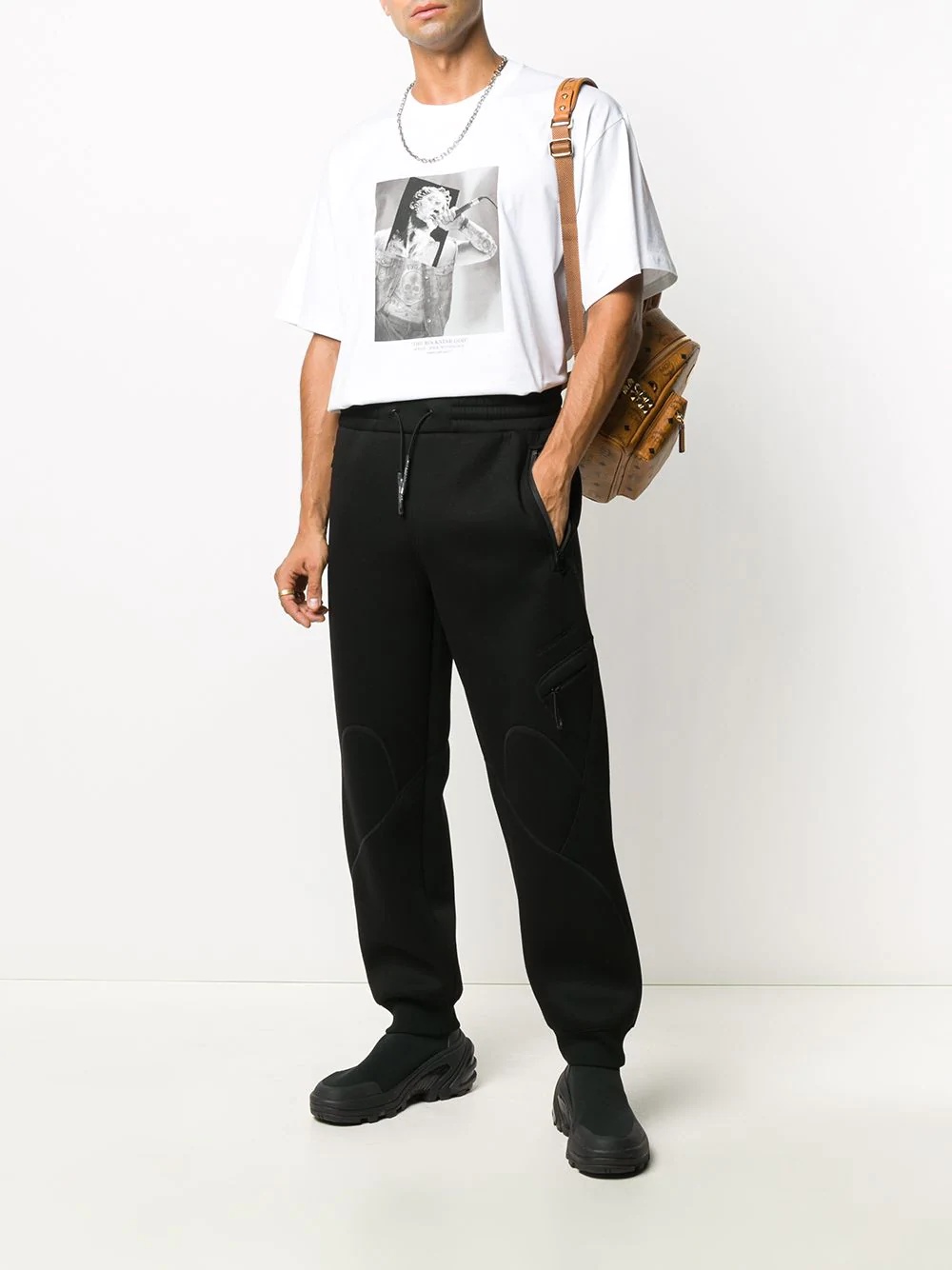 drawstring track pants - 2