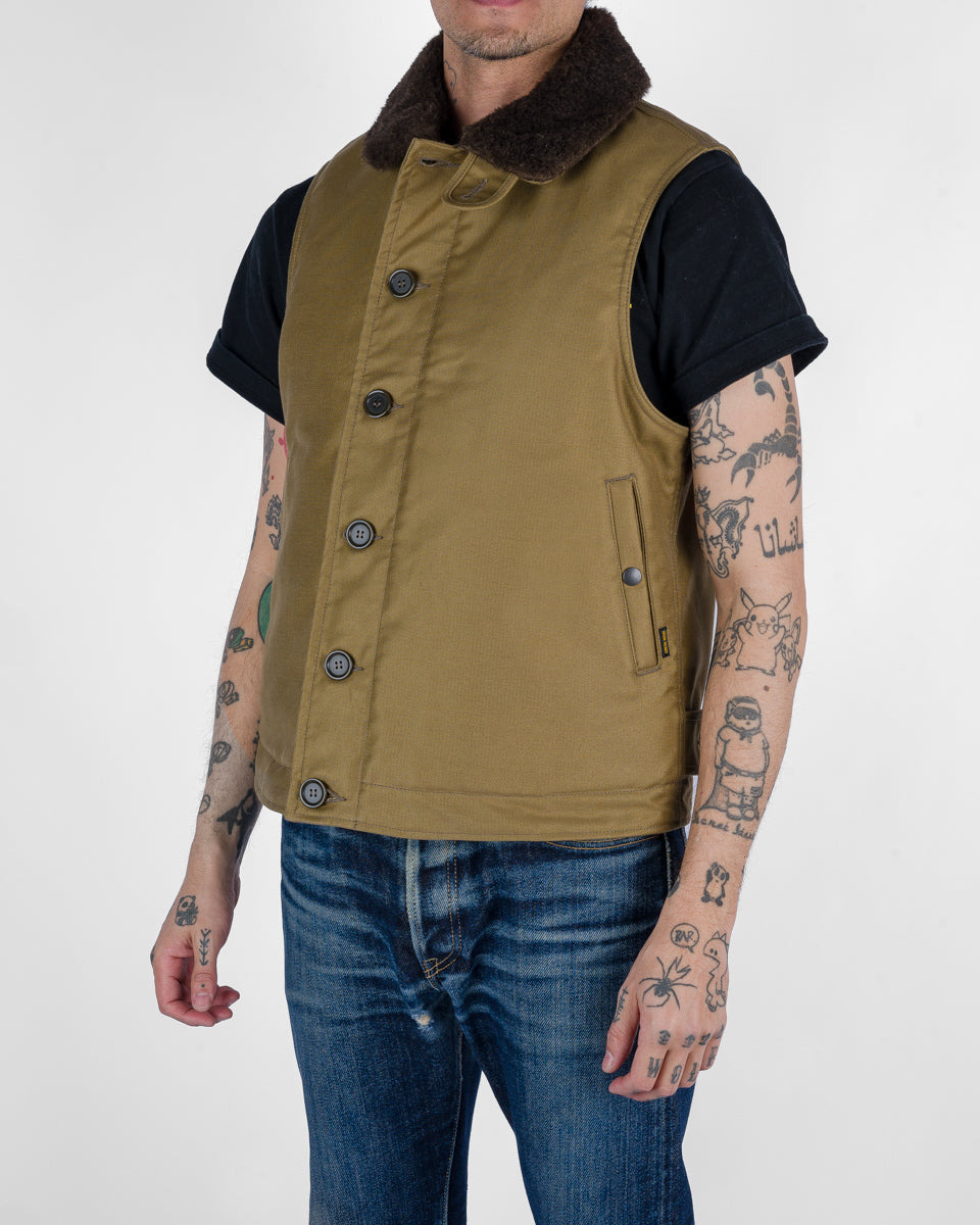 IHV-46-KHA Whipcord N1 Deck Vest - Khaki - 2