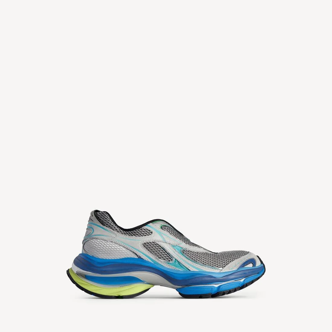 Men's D'orsay Sneaker in Grey/blue/yellow - 1
